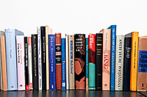 row of books